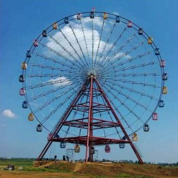 New Design Popular Outdoor Adults Carnival Park Rides Electric Sightseeing Equipment 50m Ferris Wheel With LED Lamp 