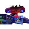 Portable fairground rides spinning sliding car space mini flying car ride on track