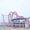 Manufacturer Price 6 Loops Roller Coaster Adult Trilling Amusement Rides With Track 