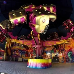 Commercial outdoor amusement park equipment 24 seats thrilling ride energy storm for adults