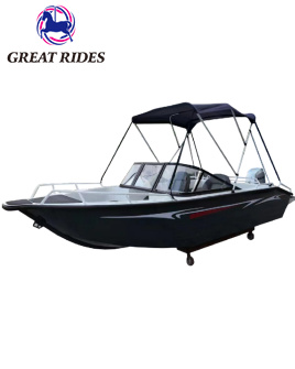 Cheap 16ft Aluminum Speed Sport Deck Yachts 4.8m Racing Hull Fishing Boat For Sale 