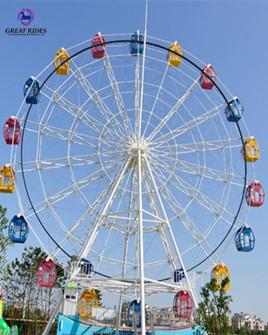 Attraction amusement park rides aluminium alloy cabin 20m ferris wheel for sale