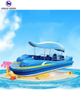 High Quality Good Renting Business Water Fiberglass Boat 6 Seats Electric Motor Boat for Sale