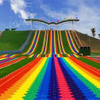 High Quality Dry Snow Racing Rainbow Slide Outdoor Adult Kids Amusement Park Equipment Customized Large Slide