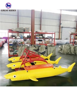 Water Sports Equipment LLDPE Pontoons Sea Buoy Bicycle Boat Bike Pedal Riding 