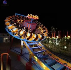 Luna park amusement equipment sliding flying ufo magic disk for adults