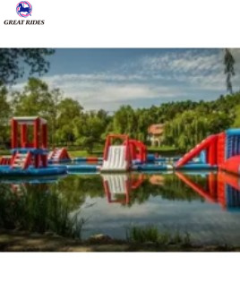 Children Amusement Aqua Park Commercial Big Inflatables Water Park New Inflatable Floating Water Park For Sale