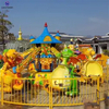 Attractions fairground family amusement rides fiberglass material 12 seats dinosaur bike for sale