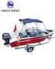 Cheap 16ft Aluminum Speed Sport Deck Yachts 4.8m Racing Hull Fishing Boat For Sale 