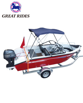 Cheap 16ft Aluminum Speed Sport Deck Yachts 4.8m Racing Hull Fishing Boat For Sale 