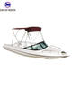 Fiberglass Fishing Boat Electric Motor Cruiser Patrol Hull With BImini 
