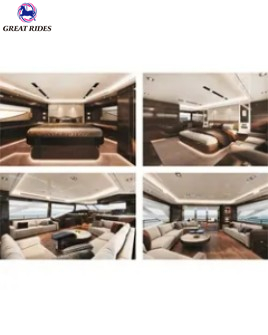 23.77m Business Ships Yacht Luxury Super Yachts Classic Fiberglass Boat with Best Prices