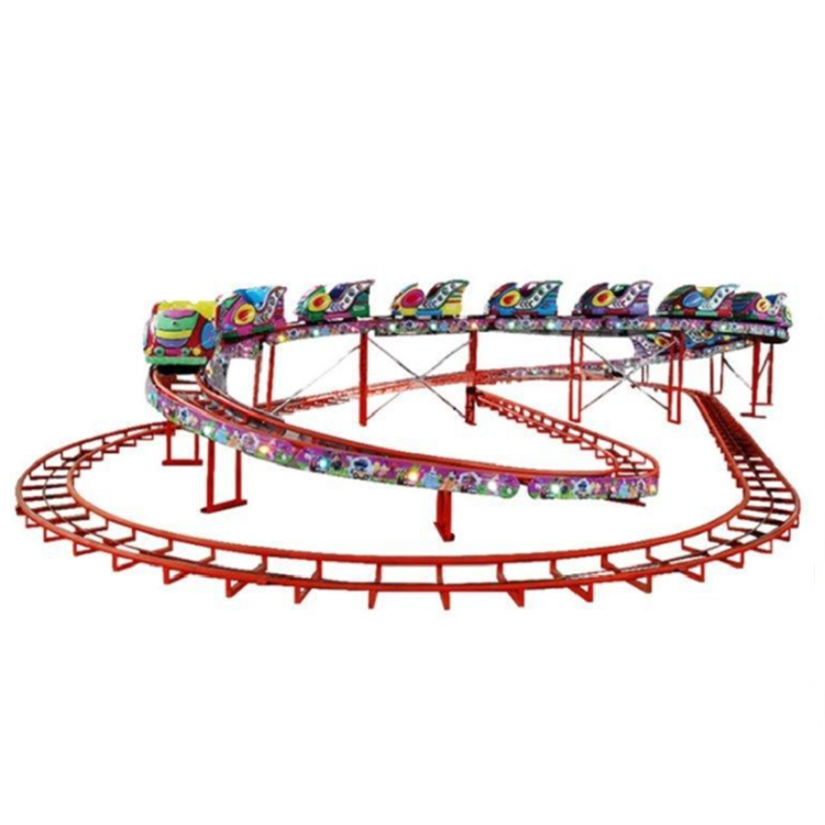 China Manufacturer Amusement Park 16 Seats 3 Spiralshape Loops Roller Coaster Rides 
