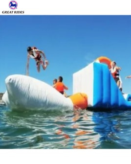 Hot Fun Park Outdoor Obstacle Course Adults Sport Aqua Water Game Inflatable Floating Aqua Park For Lake