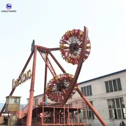 New design outdoor amusement park rides thrilling double big swing pendulum for sale